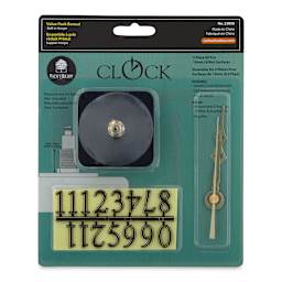 Walnut Hollow Clock Movement with Hands and Numbers - For 3/8" Thick Surface, 3 Piece - front of packaging