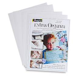 Jacquard ExtravOrganza Digital Textile - Top view of package with 5 sheets fanned