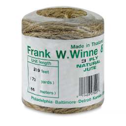 Frank Winne and Son Jute Twine - Natural, Tube, 3-Ply, 219 ft
