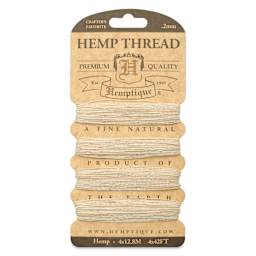 Hemptique Hemp Thread Card - front of card