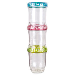 ArtBin Twisterz Interlocking Storage Containers - Front view of 3 Tall stacked containers
