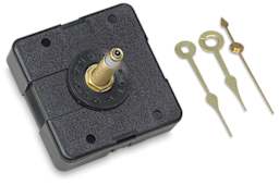 Walnut Hollow Clock Movements - Clock movement with hands adjacent