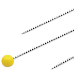 Dritz Quilting Pins, close-up of the head and the pin ends