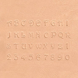 Realeather Leather Tooling Set - 3/8" Alphabet and Numbers, Set of 36, stamped letters and numbers