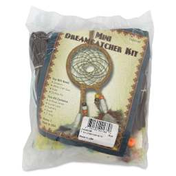 Realeather Mini Dreamcatcher Kit - Pkg of 8, front of the packaging