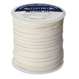 Realeather Deerskin Lace - 1/8" x 50 ft, White