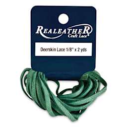 Realeather Deerskin Lace - 1/18" x 6 ft, Turquoise