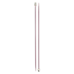 Susan Bates Silvalume Single Point Knitting Needles - Pkg of 2, 10", Size 7 - upright