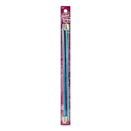 Susan Bates Silvalume Single Point Knitting Needles - Pkg of 2, 10", Size 8 - front of packaging