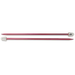 Susan Bates Silvalume Single Point Knitting Needles - Pkg of 2, 10", Size 9