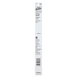 Susan Bates Silvalume Single Point Knitting Needles - Pkg of 2, 10", Size 10 - back of packaging