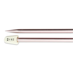 Susan Bates Silvalume Single Point Knitting Needles - Pkg of 2, 10", Size 11 - close-up