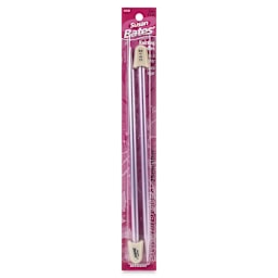 Susan Bates Silvalume Single Point Knitting Needles - Pkg of 2, 10", Size 11 - front of packaging