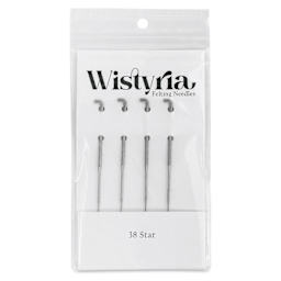 Wistyria Editions Felting Needles - Size 38, Star, Pkg of 4 - front of packaging