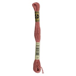 DMC Cotton Embroidery Floss - Light Shell Pink, 8-3/4 yards (Front of label)