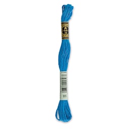 DMC Cotton Embroidery Floss - Dark Electric Blue, 8-3/4 yards (Front of label)