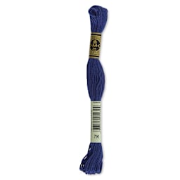 DMC Cotton Embroidery Floss - Dark Royal Blue, 8-3/4 yards (Front of label)