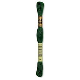 DMC Cotton Embroidery Floss - Ultra Dark Pistachio Green, 8-3/4 yards