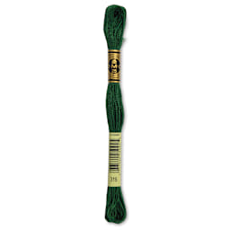 DMC Cotton Embroidery Floss - Dark Pistachio Green, 8-3/4 yards