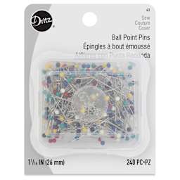 Dritz Ball Point Pins - Assorted Colors, Pkg of 240, front of packaging