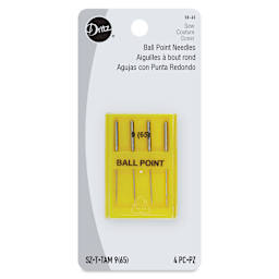 Dritz Ball Point Machine Needles - Size 9, Pkg of 4 front of packaging