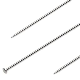 Dritz Super Sharp Fine Pins, close-up of the head and end of the pins