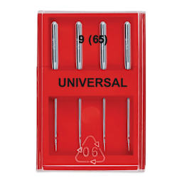 Dritz Universal Machine Needles - Size 9, Pkg of 4 top view of needle case