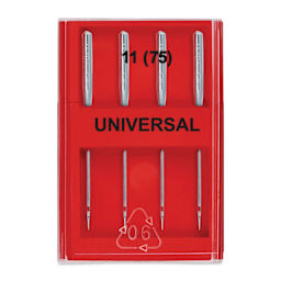 Dritz Universal Machine Needles - Size 11, Pkg of 4 top view of needle case