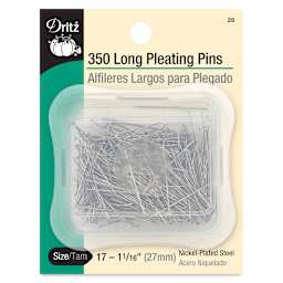 Dritz Long Pleating Pins - 1-1/16", Pkg of 350, front of the packaging