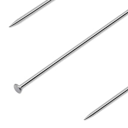 Dritz Long Pleating Pins, close-up of the head and end