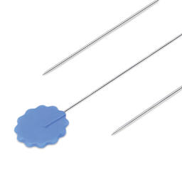 Dritz Flat Flower Head Pins - Pkg of 50 close-up of pin parts