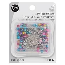 Dritz Long Pearlized Pins - Pkg of 120, front of the packaging