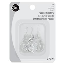 Dritz Metal Needle Threaders - Pkg of 3, front of the packaging
