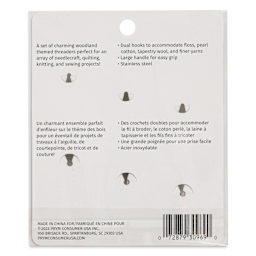 Dritz Woodland Needle Threaders - Set of 3 - back of packaging
