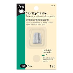 Dritz Slip-Stop Thimble - Petite front of packaging