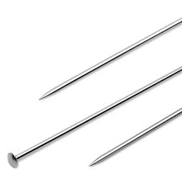 Dritz Satin Pins, close-up of the head and end of the pin