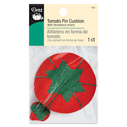 Dritz Tomato Pin Cushion - 2-3/4" front of the packaging