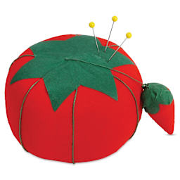 Dritz Tomato Pin Cushion - 4" with pins inserted (pins not included)