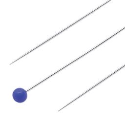 Dritz Ultra-Fine Glass Head Pins, close-up of the head and end of the pin