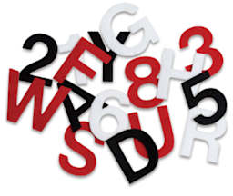 Stick-It Felt Letters and Numbers