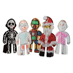 Roylco Stand Up People - 7-1/4" x 11-1/2" - finished examples