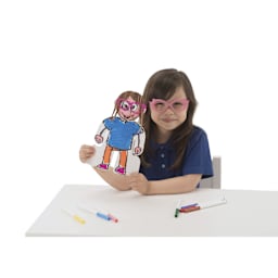 Roylco Stand Up People - 7-1/4" x 11-1/2" - child holding up finished example