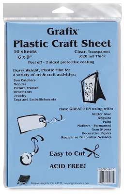 Grafix Craft Plastic - Front of 10 sheet Package