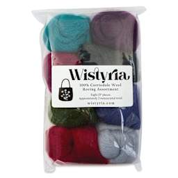 Wistyria Editions 100% Wool Roving - Vintage, Pkg of 8 - front of packaging