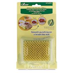 Clover Needle Felting Mats - Front of blister package of Small Felting Mat