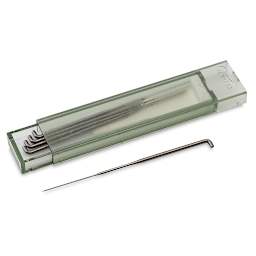 Clover Felting Tools - Fine Needle Refill storage container shown with one needle shown separately