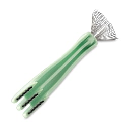 Needle Felting Claw and Mat Cleaner - Top view of Dual tool