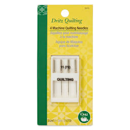 Dritz Machine Quilting Needles - Size 11, Pkg of 4 - front of packaging