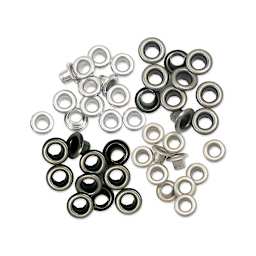 We R Memory Keepers Eyelets - Cool Metal Assortment, Standard, Pkg of 60