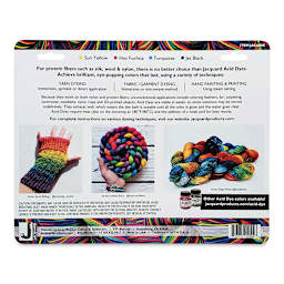 Jacquard Acid Dye Starter Set (Back of packaging)